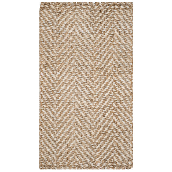 Ebern Designs Gardell Handmade Flatweave Jute/Sisal Beige Rug & Reviews